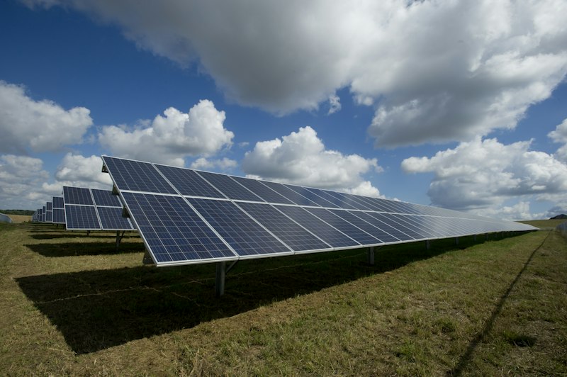 Solar farm clean energy
